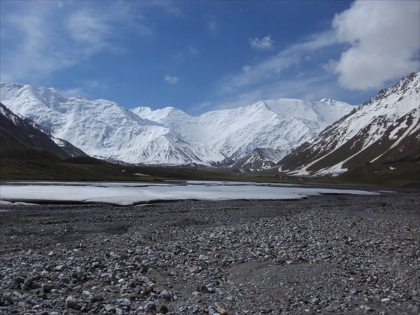 The base camp of Lenin peak